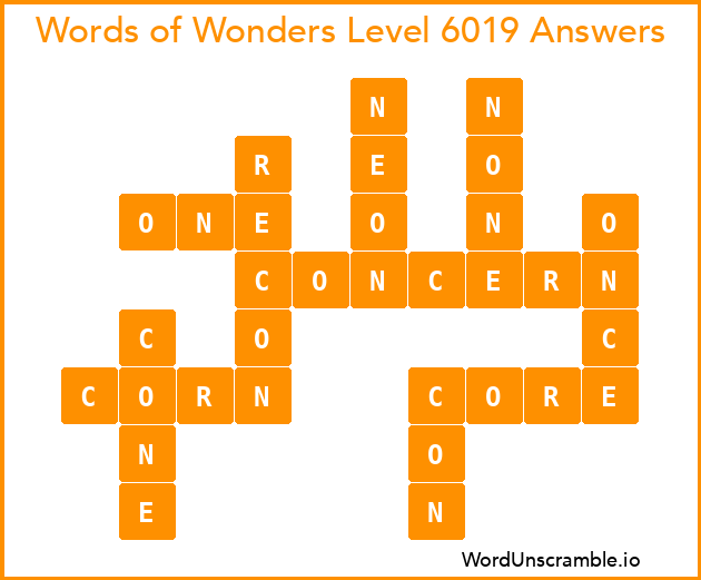 Words of Wonders Level 6019 Answers