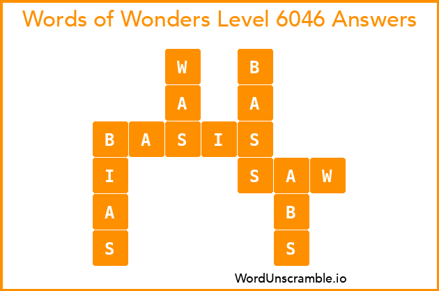 Words of Wonders Level 6046 Answers