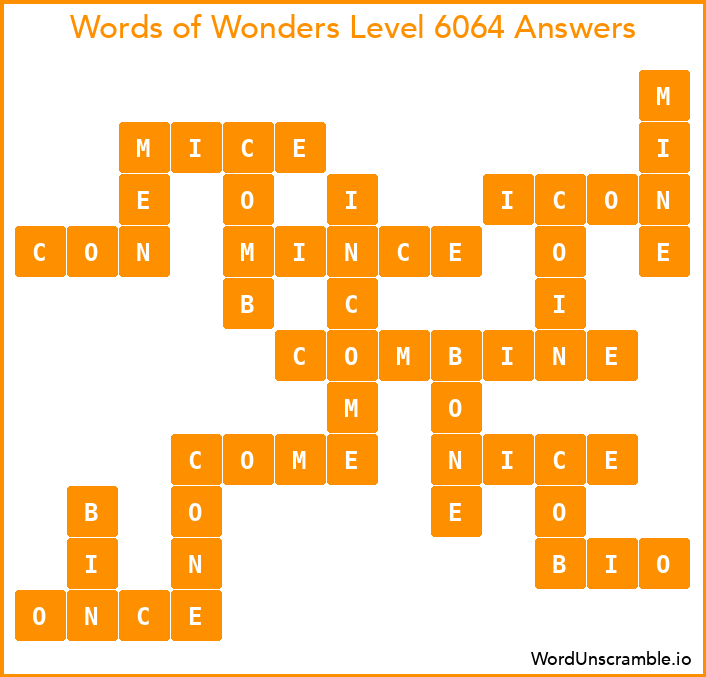 Words of Wonders Level 6064 Answers