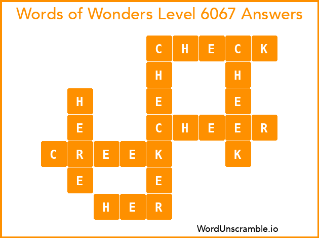 Words of Wonders Level 6067 Answers