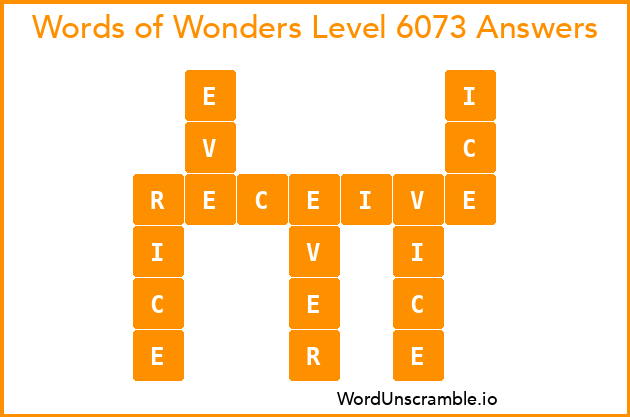 Words of Wonders Level 6073 Answers
