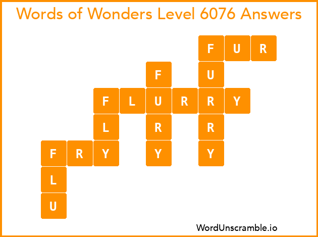 Words of Wonders Level 6076 Answers