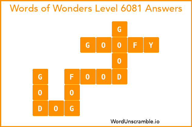 Words of Wonders Level 6081 Answers