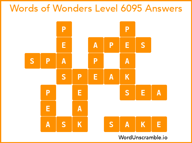 Words of Wonders Level 6095 Answers