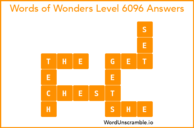 Words of Wonders Level 6096 Answers