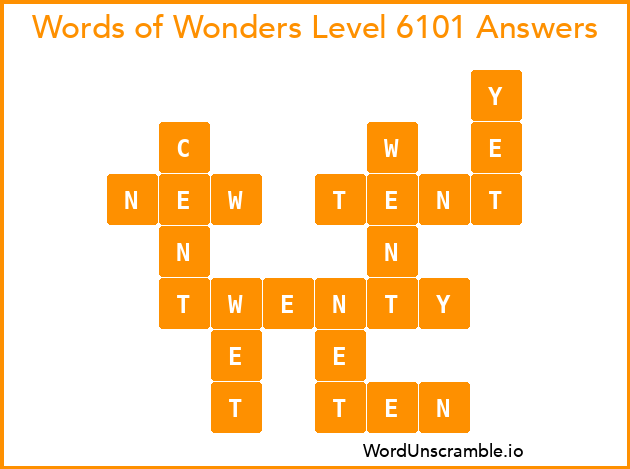 Words of Wonders Level 6101 Answers
