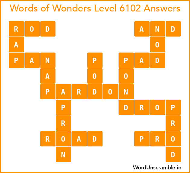 Words of Wonders Level 6102 Answers