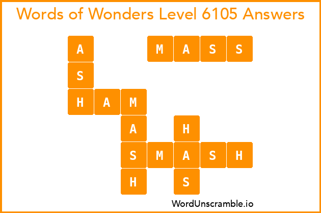 Words of Wonders Level 6105 Answers