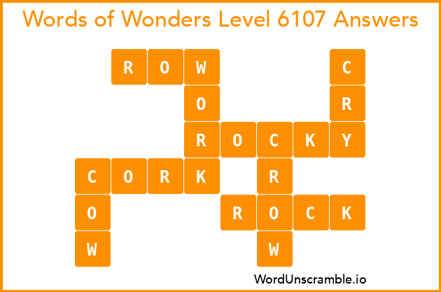 Words of Wonders Level 6107 Answers