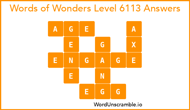 Words of Wonders Level 6113 Answers