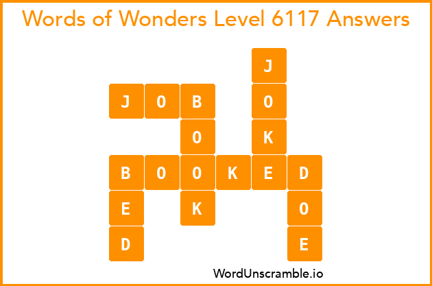 Words of Wonders Level 6117 Answers