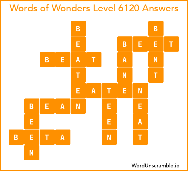 Words of Wonders Level 6120 Answers