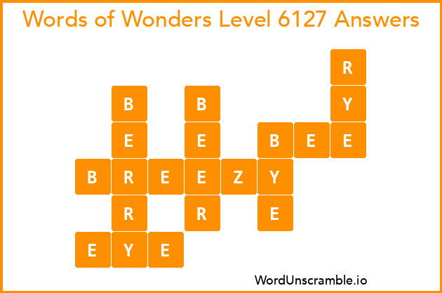 Words of Wonders Level 6127 Answers