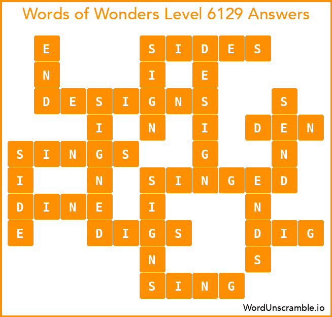 Words of Wonders Level 6129 Answers