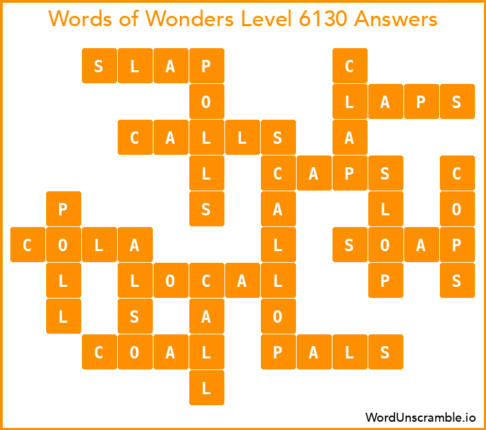 Words of Wonders Level 6130 Answers