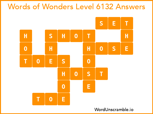 Words of Wonders Level 6132 Answers
