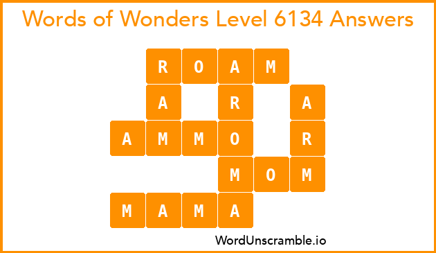 Words of Wonders Level 6134 Answers