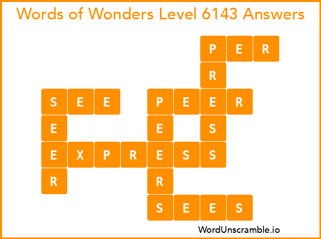 Words of Wonders Level 6143 Answers