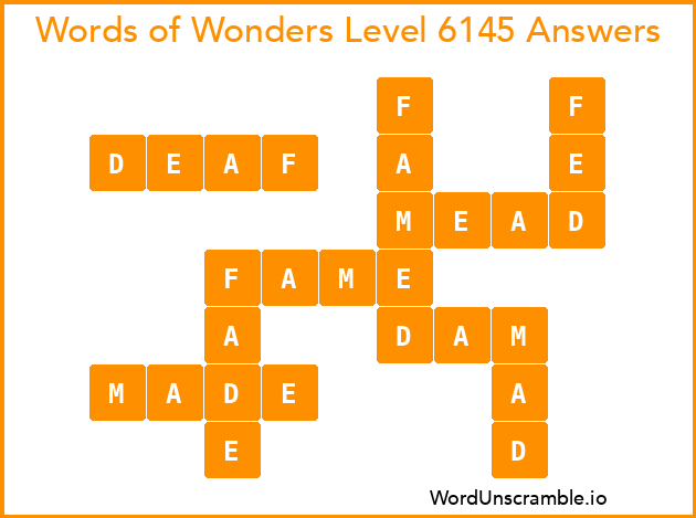 Words of Wonders Level 6145 Answers
