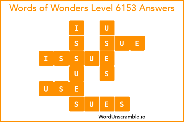 Words of Wonders Level 6153 Answers