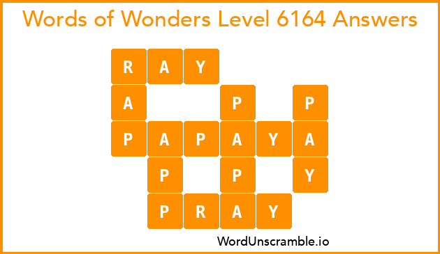 Words of Wonders Level 6164 Answers