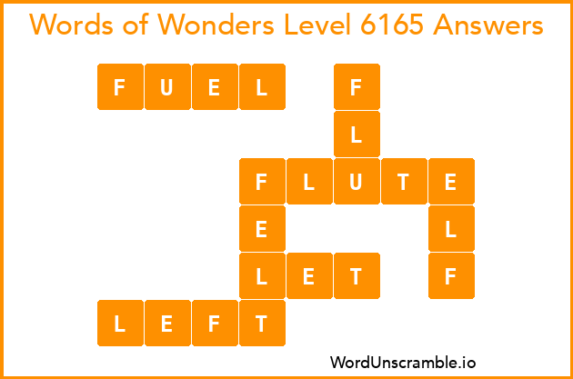 Words of Wonders Level 6165 Answers