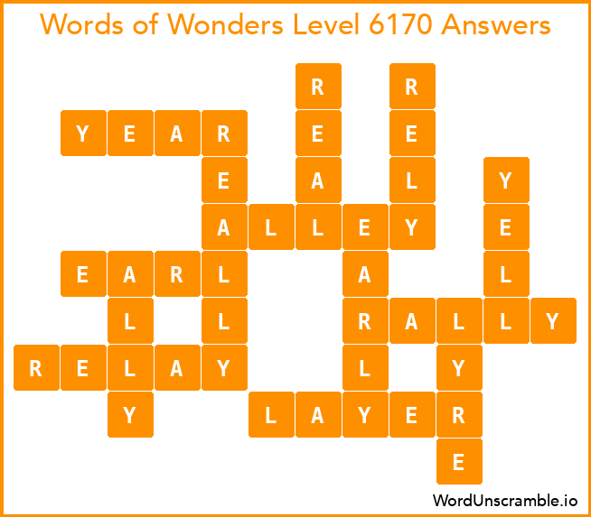 Words of Wonders Level 6170 Answers