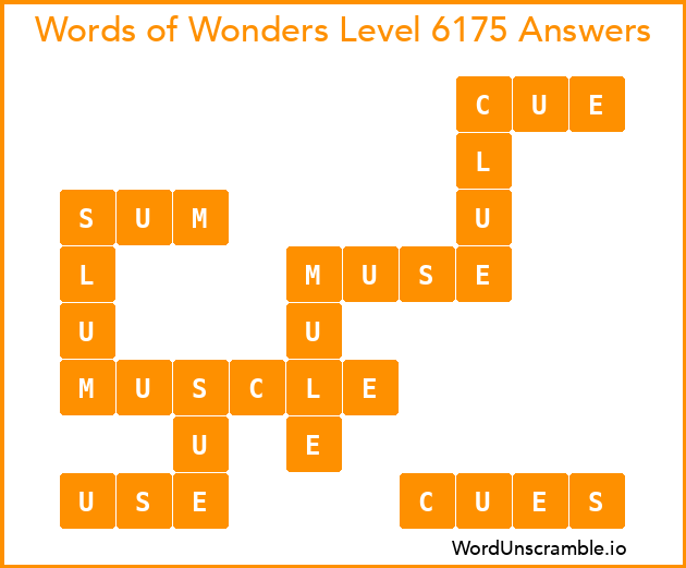 Words of Wonders Level 6175 Answers