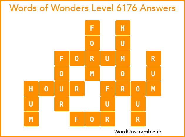 Words of Wonders Level 6176 Answers