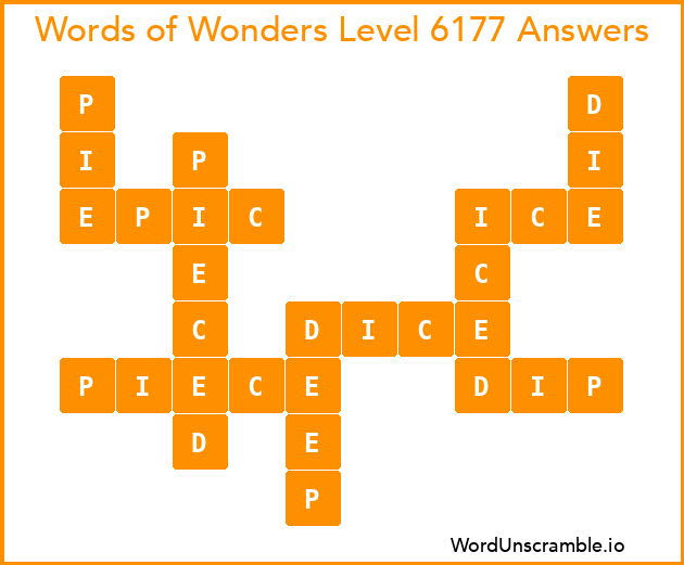 Words of Wonders Level 6177 Answers