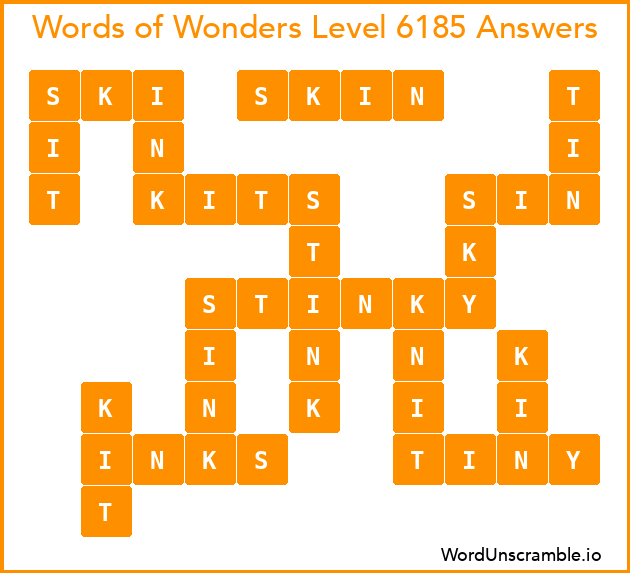 Words of Wonders Level 6185 Answers