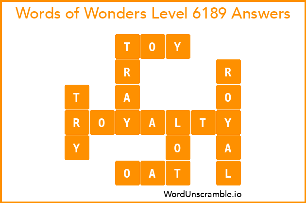 Words of Wonders Level 6189 Answers