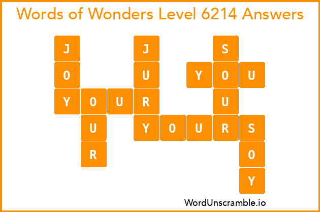 Words of Wonders Level 6214 Answers