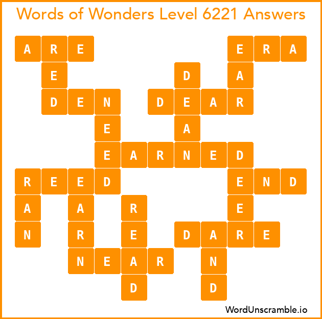 Words of Wonders Level 6221 Answers