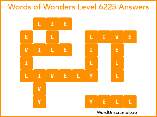 Words of Wonders Level 6225 Answers