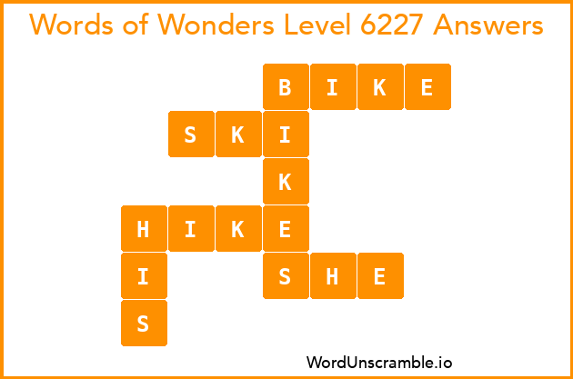 Words of Wonders Level 6227 Answers
