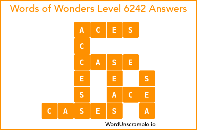 Words of Wonders Level 6242 Answers