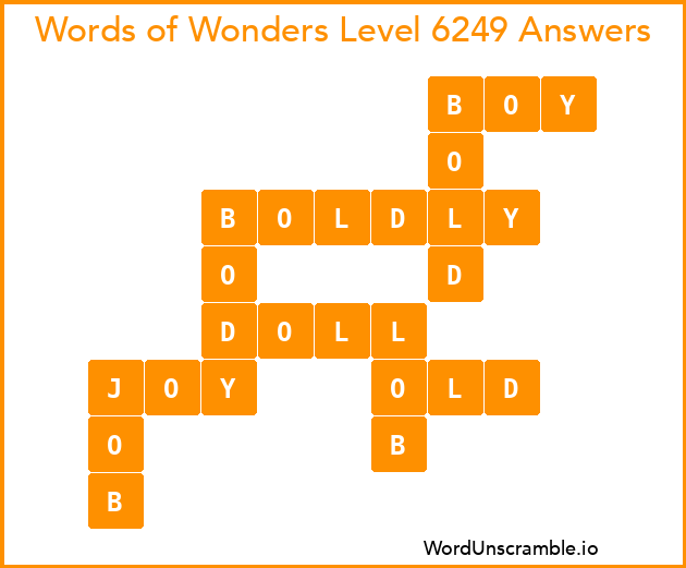 Words of Wonders Level 6249 Answers