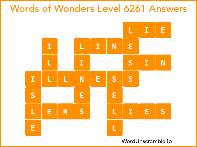 Words of Wonders Level 6261 Answers