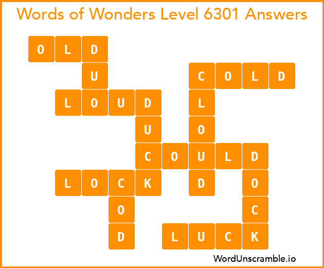 Words of Wonders Level 6301 Answers