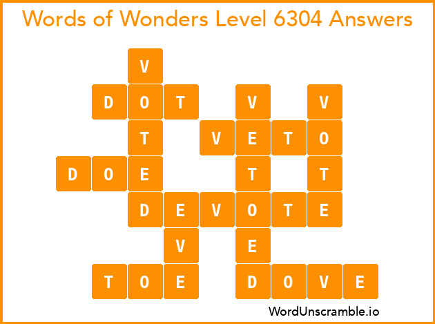 Words of Wonders Level 6304 Answers