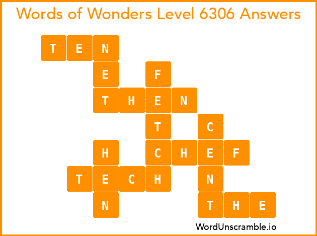 Words of Wonders Level 6306 Answers