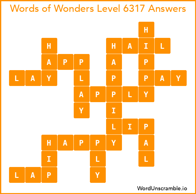 Words of Wonders Level 6317 Answers