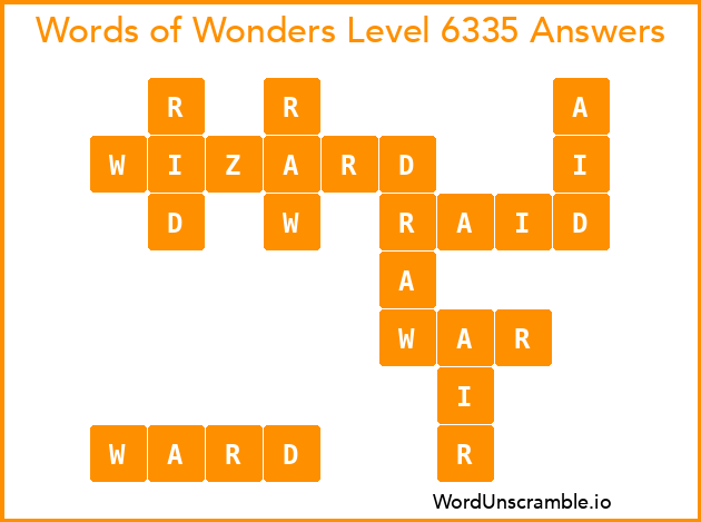 Words of Wonders Level 6335 Answers