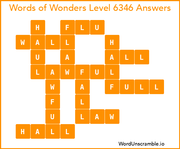 Words of Wonders Level 6346 Answers