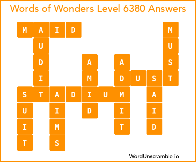 Words of Wonders Level 6380 Answers