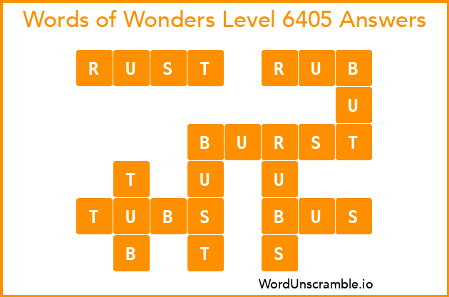 Words of Wonders Level 6405 Answers