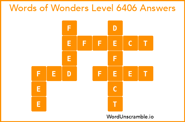 Words of Wonders Level 6406 Answers