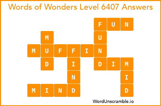 Words of Wonders Level 6407 Answers