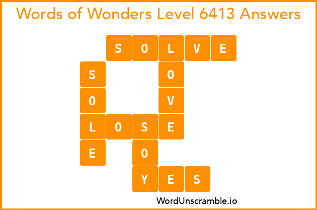Words of Wonders Level 6413 Answers